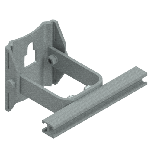 Conduit Stand-Off bracket, w/ 6″ Stand-Off & H-Bar, Alum for Wood, Steel or Concrete Poles