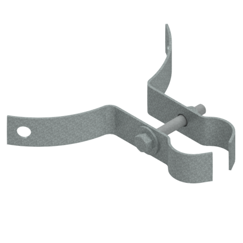 Conduit Stand-Off Bracket, Galvanized for Wood Poles, 1-1/2″ x 1/8″ Steel