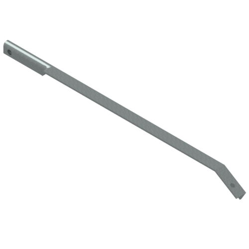 Angle Brace, Galv Steel for Wood Crossarm 1-1/2” x 1-1/2” x 1/4” w/ 9/16” & 11/16” Hole