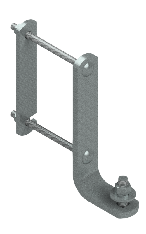 Cross Arm Bracket, Steel w/ Galvanized Hardware