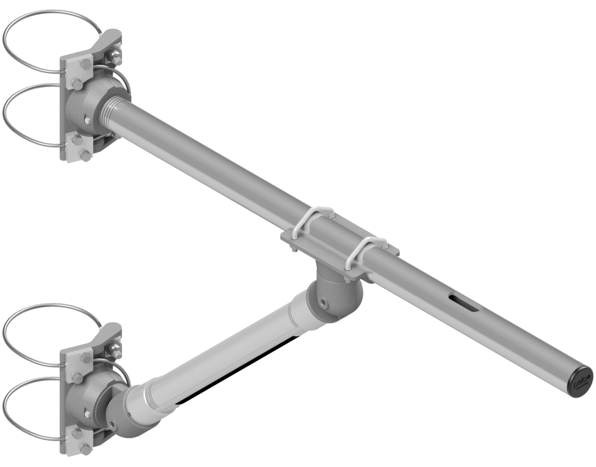 AB-0685 Stellar Camera Bracket, Extended Underbraced, Alum Stainless Cable Mount.