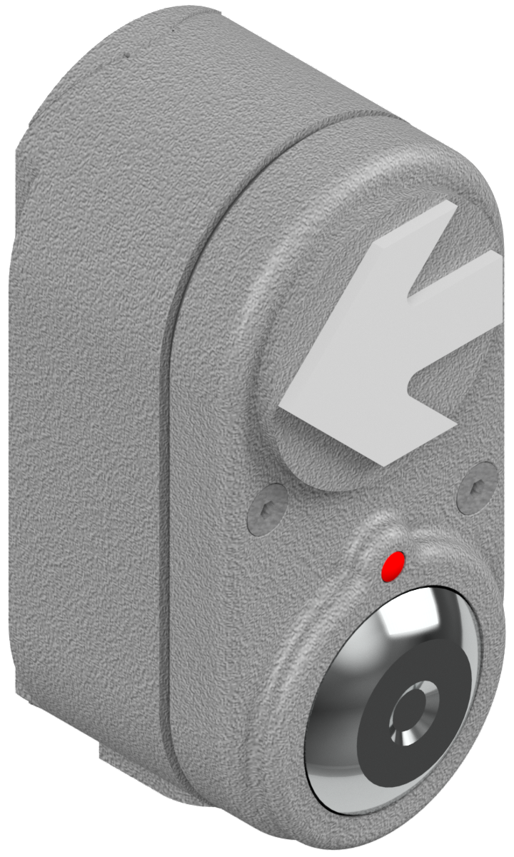 SE-2163 Push Button Assy, Flat Back Mount, Alum Oval w/ Directional Arrow Piezo Switch w w/ LED