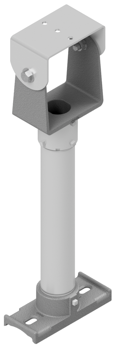 SH-0504 Camera Bracket, 2-Piece Extended Tilt & Pan, Alum Mast Arm Mount