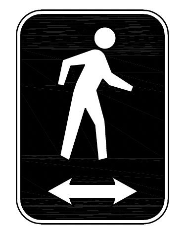 SF-1031 Pedestrian Signs Custom